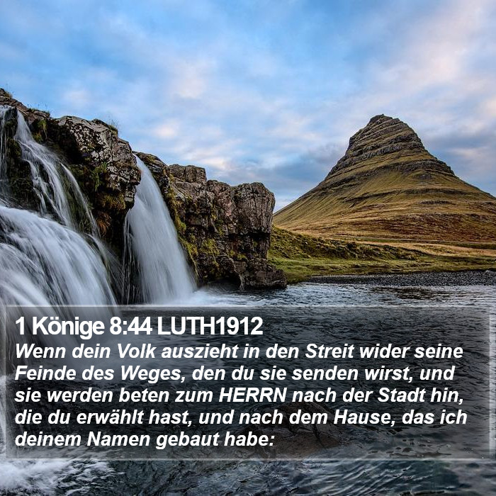 1 Könige 8:44 LUTH1912 Bible Study