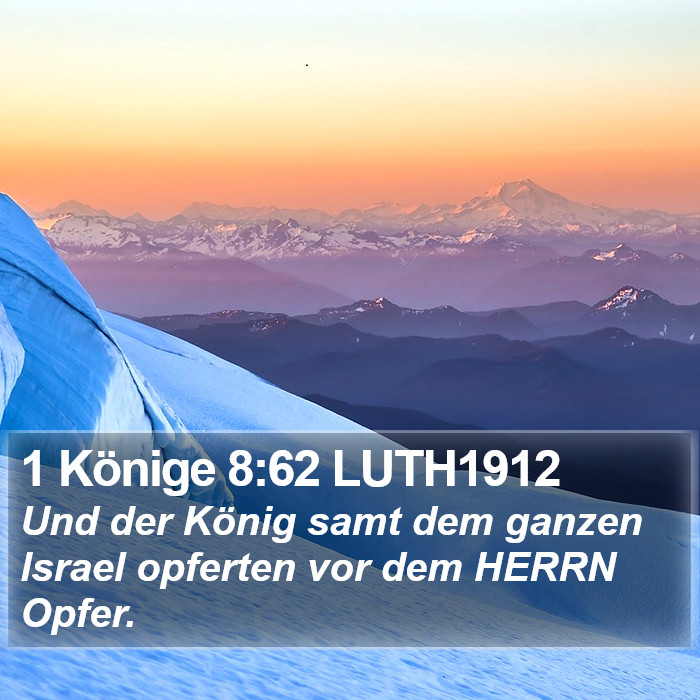 1 Könige 8:62 LUTH1912 Bible Study