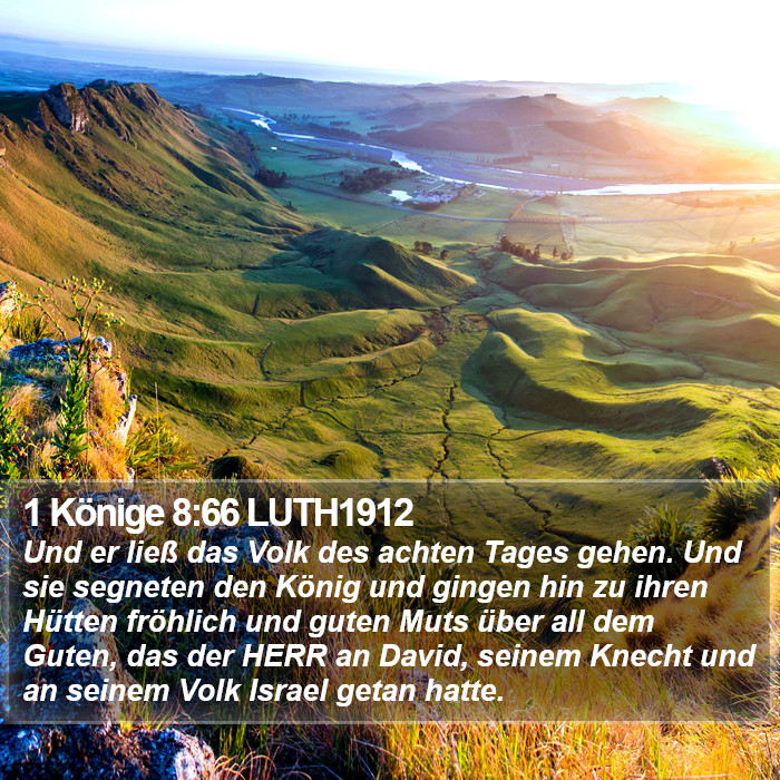 1 Könige 8:66 LUTH1912 Bible Study