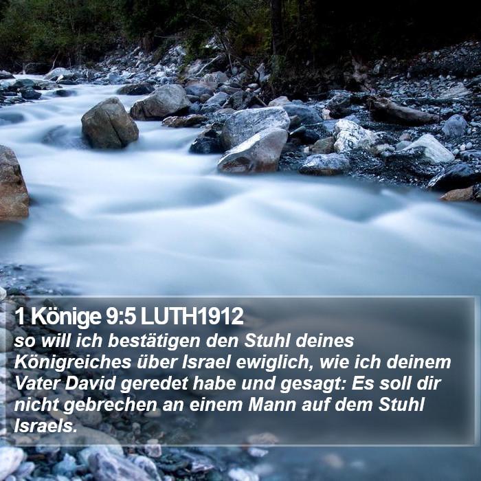 1 Könige 9:5 LUTH1912 Bible Study