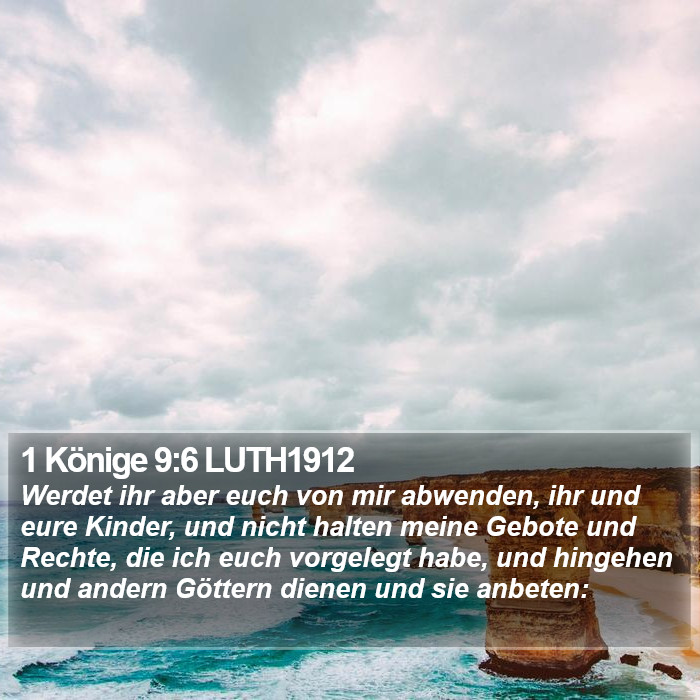 1 Könige 9:6 LUTH1912 Bible Study