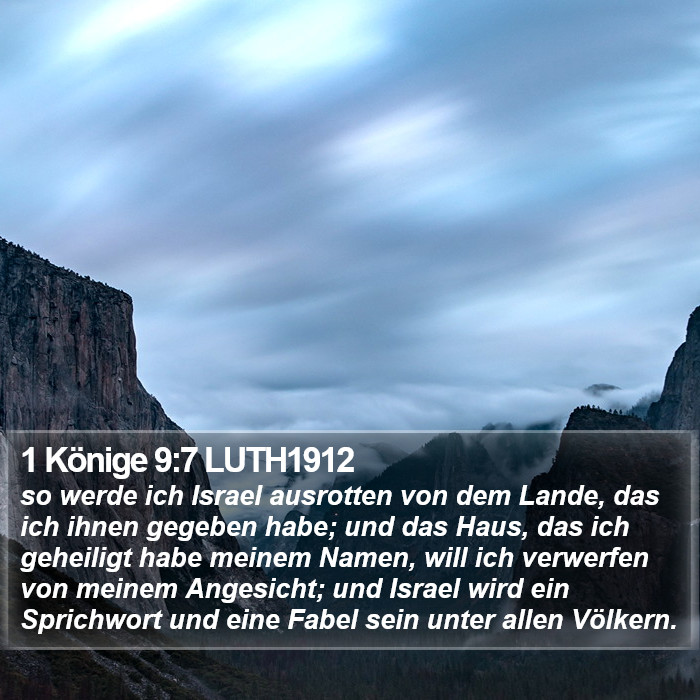 1 Könige 9:7 LUTH1912 Bible Study