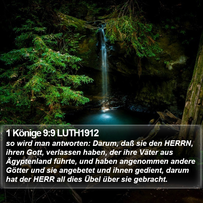 1 Könige 9:9 LUTH1912 Bible Study