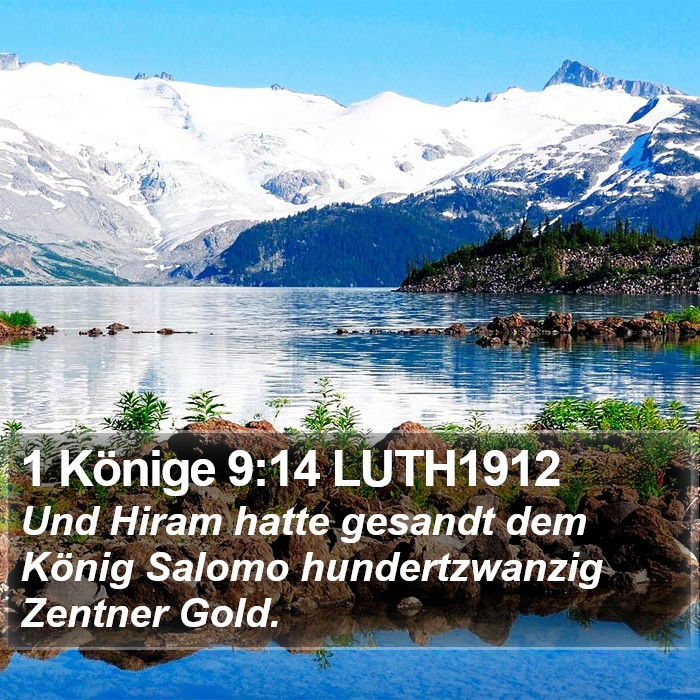 1 Könige 9:14 LUTH1912 Bible Study