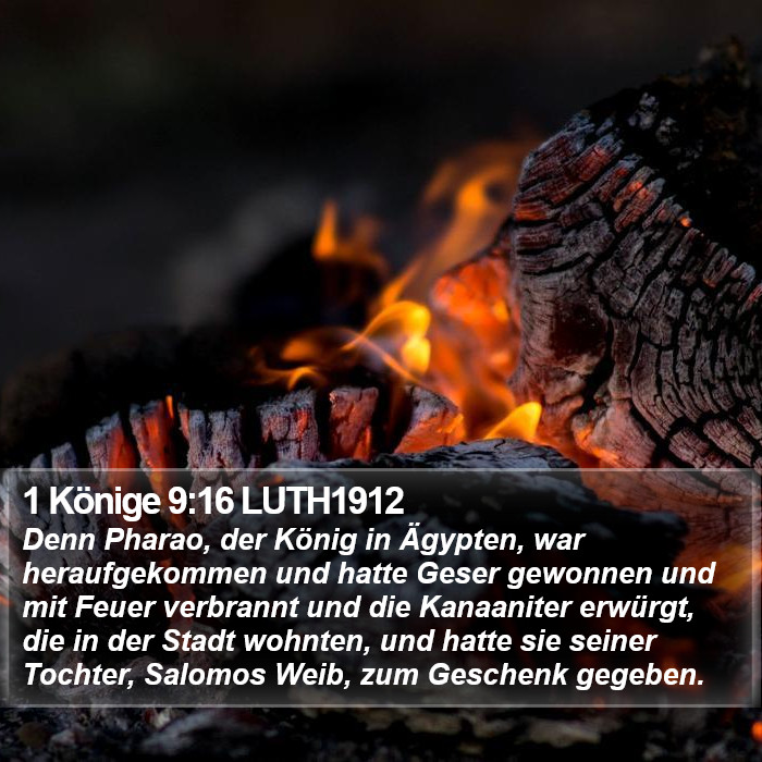 1 Könige 9:16 LUTH1912 Bible Study