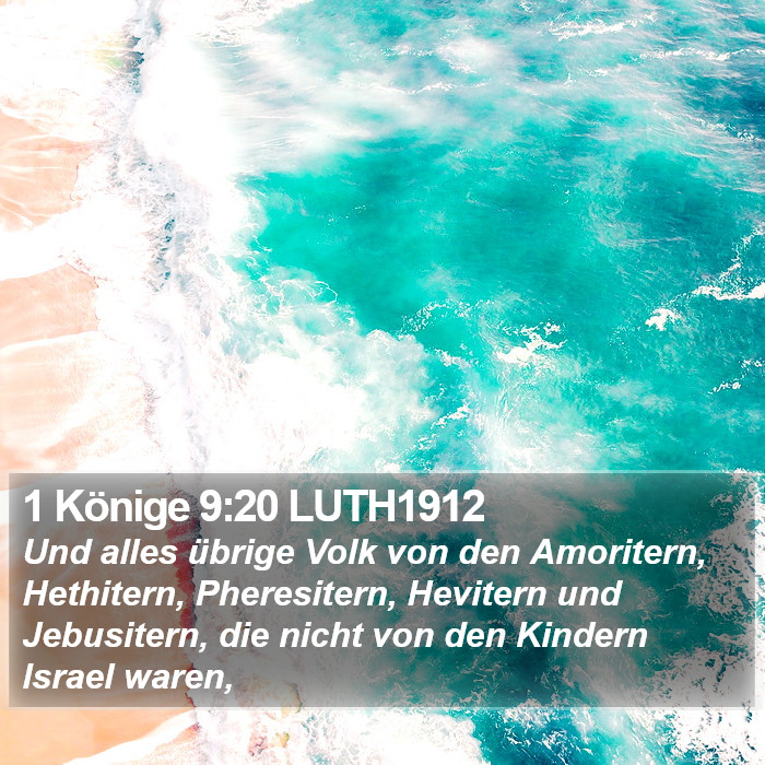 1 Könige 9:20 LUTH1912 Bible Study