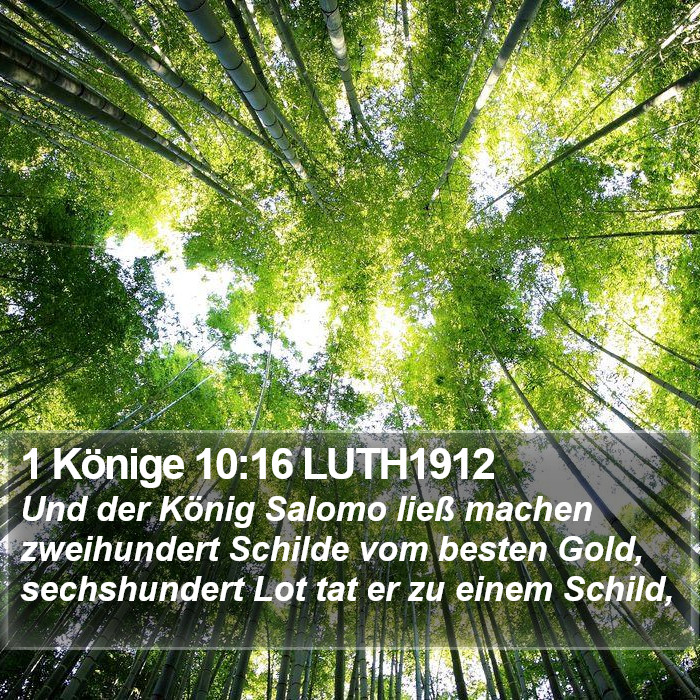 1 Könige 10:16 LUTH1912 Bible Study