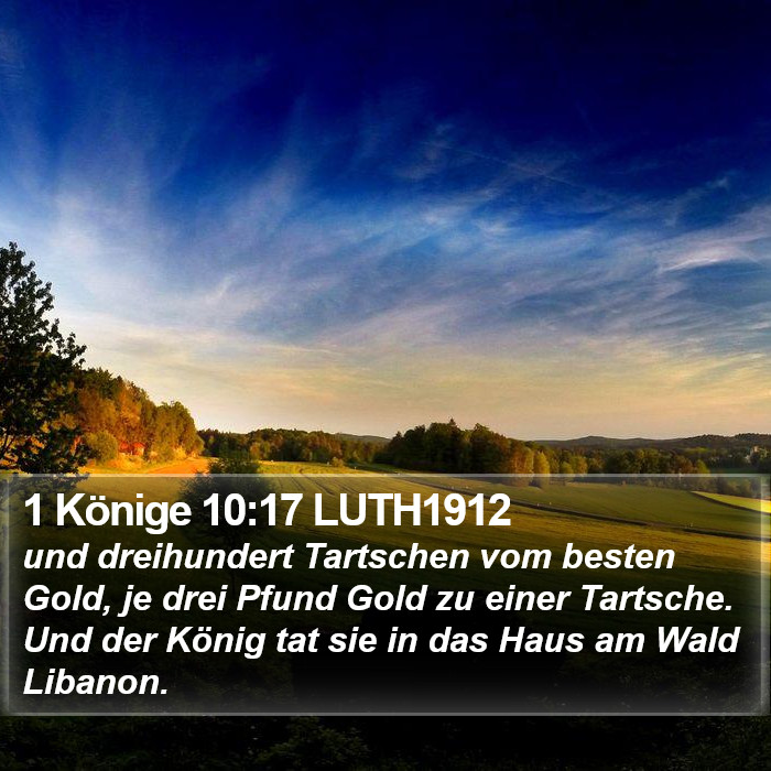 1 Könige 10:17 LUTH1912 Bible Study