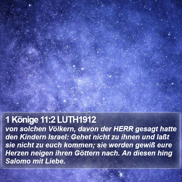 1 Könige 11:2 LUTH1912 Bible Study