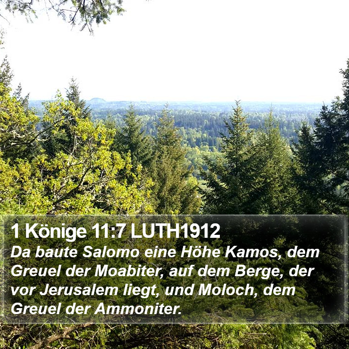 1 Könige 11:7 LUTH1912 Bible Study