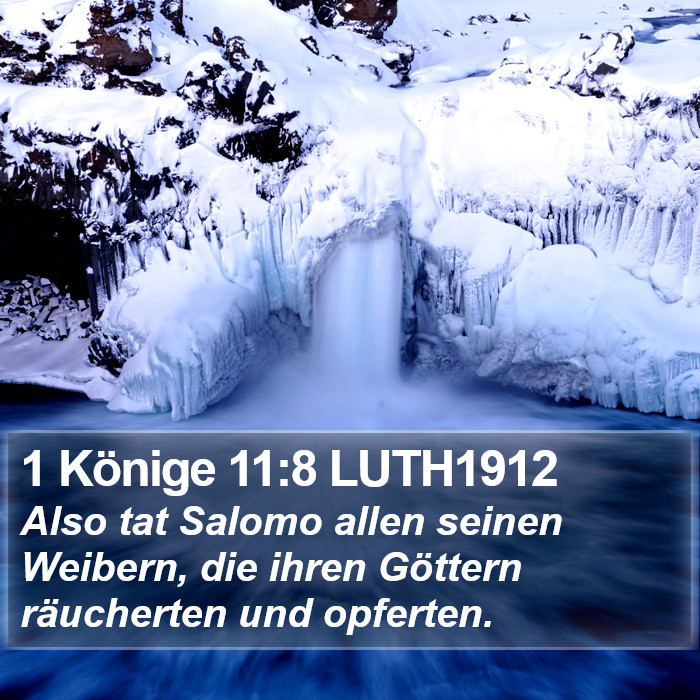 1 Könige 11:8 LUTH1912 Bible Study