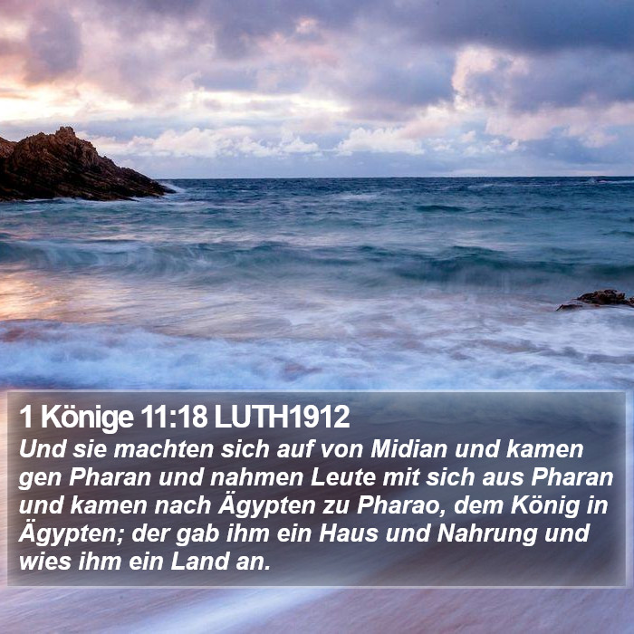 1 Könige 11:18 LUTH1912 Bible Study