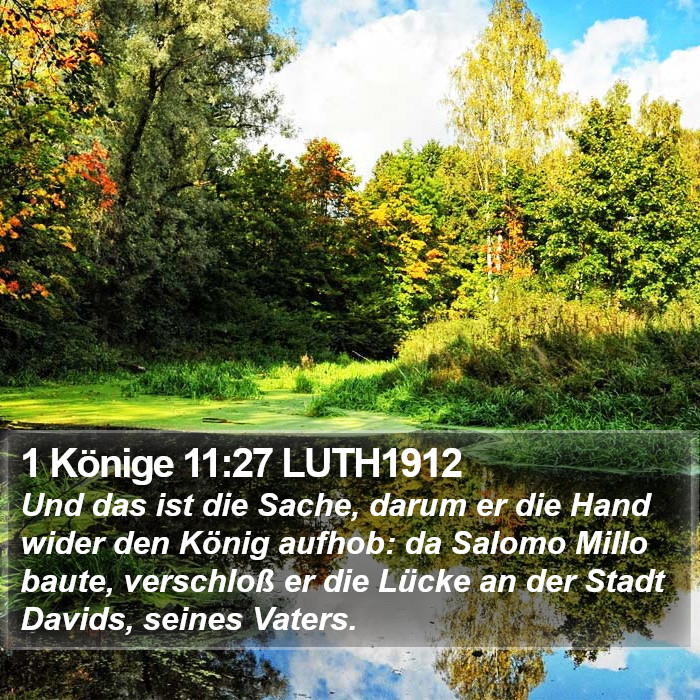 1 Könige 11:27 LUTH1912 Bible Study