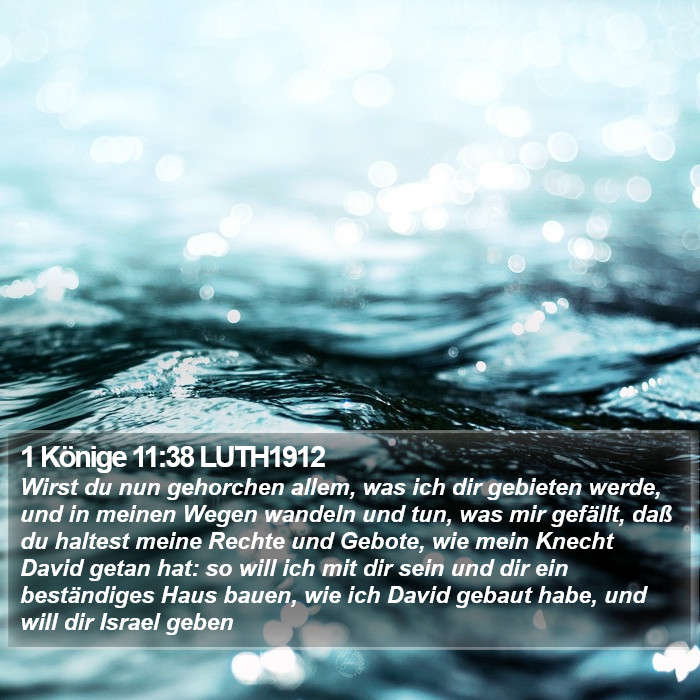 1 Könige 11:38 LUTH1912 Bible Study