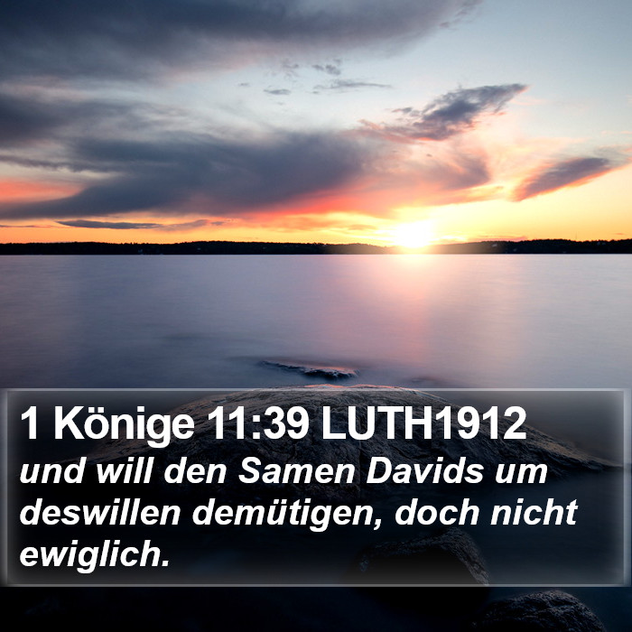 1 Könige 11:39 LUTH1912 Bible Study