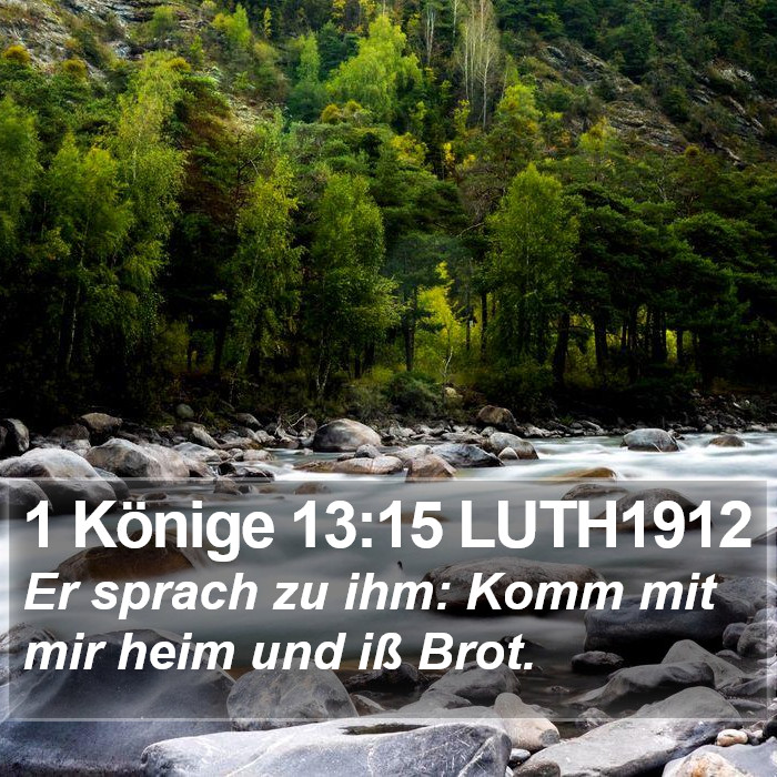 1 Könige 13:15 LUTH1912 Bible Study