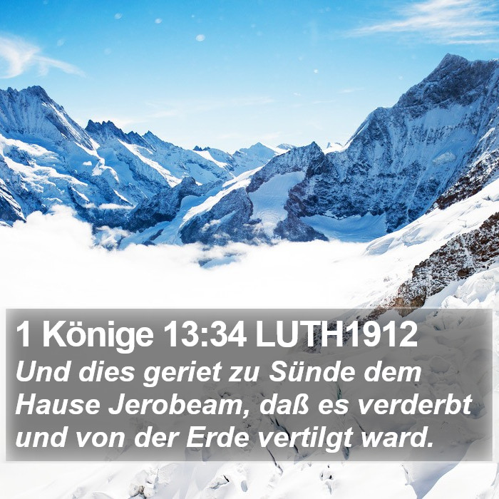 1 Könige 13:34 LUTH1912 Bible Study