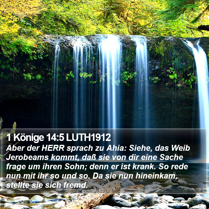 1 Könige 14:5 LUTH1912 Bible Study