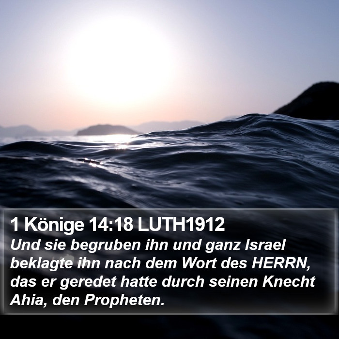 1 Könige 14:18 LUTH1912 Bible Study