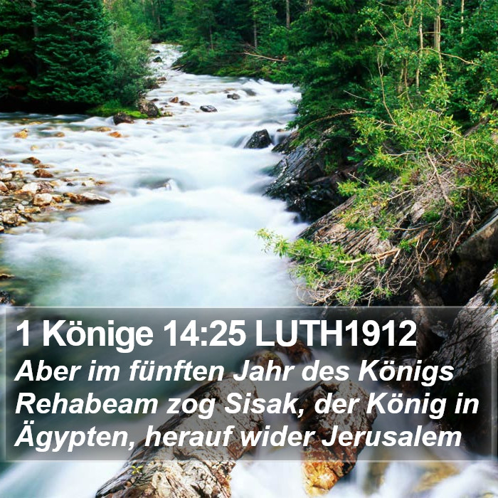 1 Könige 14:25 LUTH1912 Bible Study
