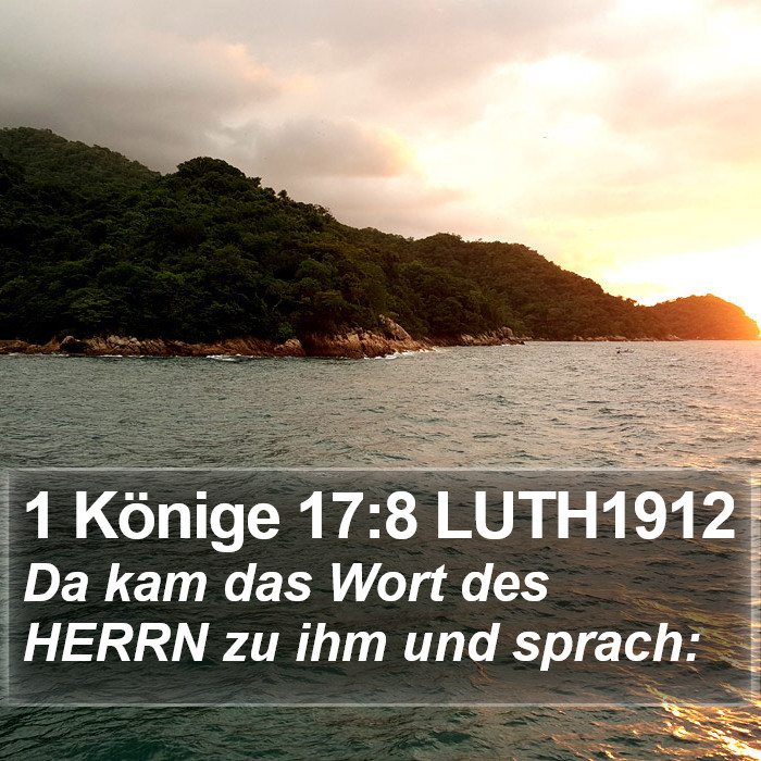 1 Könige 17:8 LUTH1912 Bible Study