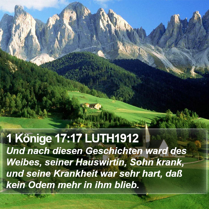 1 Könige 17:17 LUTH1912 Bible Study