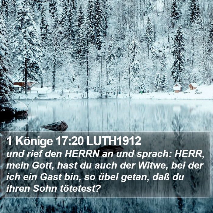 1 Könige 17:20 LUTH1912 Bible Study