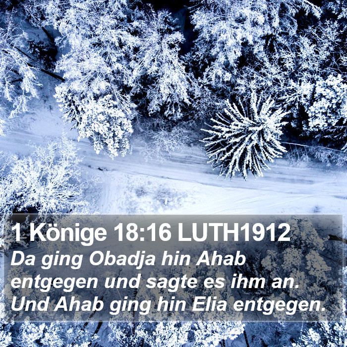 1 Könige 18:16 LUTH1912 Bible Study