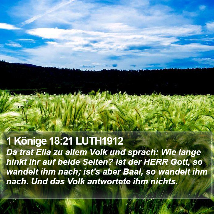 1 Könige 18:21 LUTH1912 Bible Study