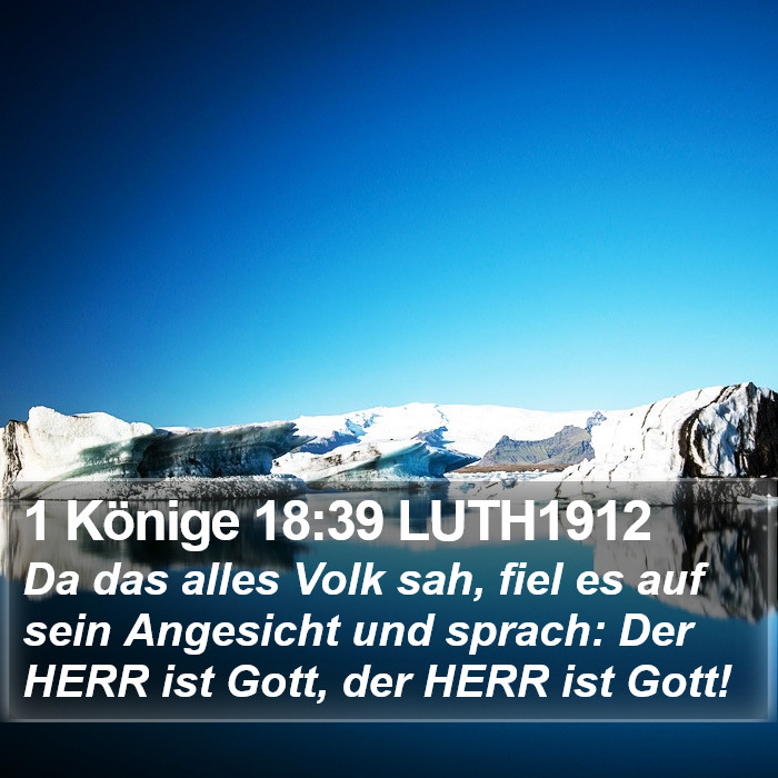 1 Könige 18:39 LUTH1912 Bible Study