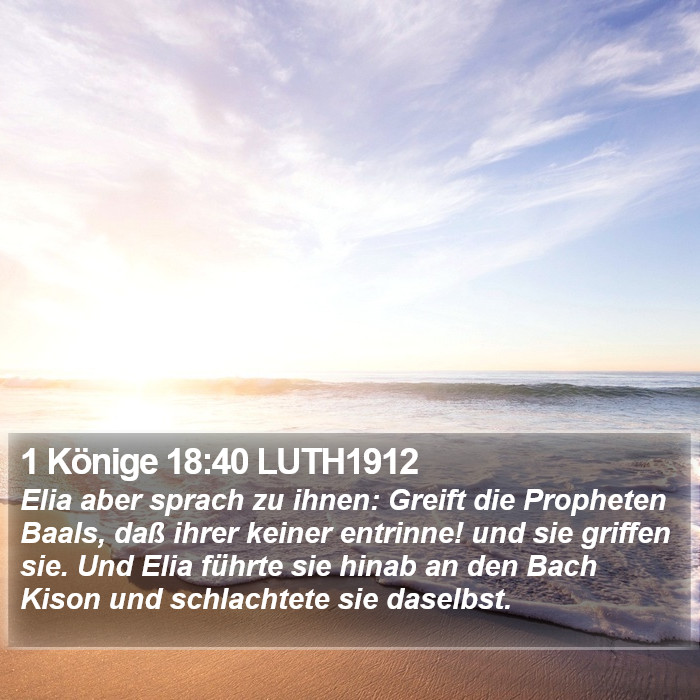 1 Könige 18:40 LUTH1912 Bible Study