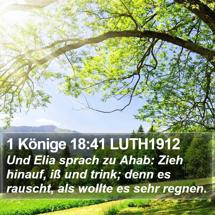 1 Könige 18:41 LUTH1912 Bible Study