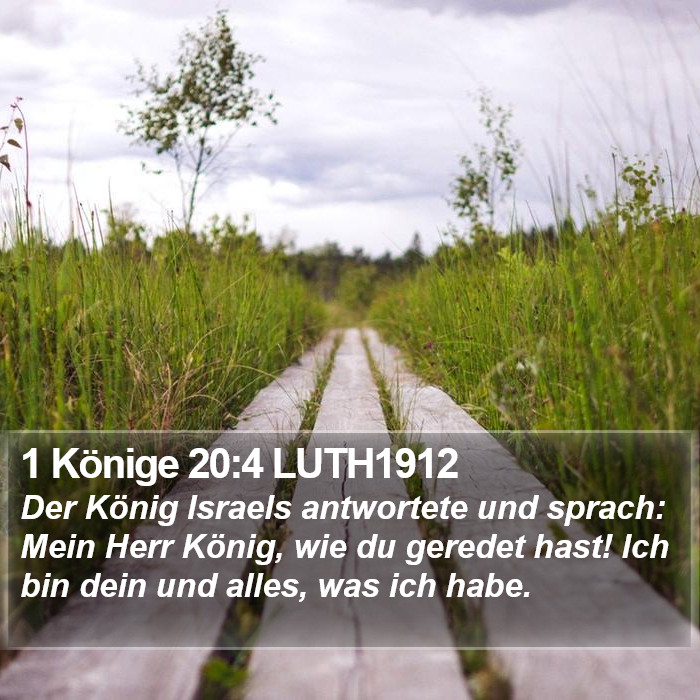 1 Könige 20:4 LUTH1912 Bible Study