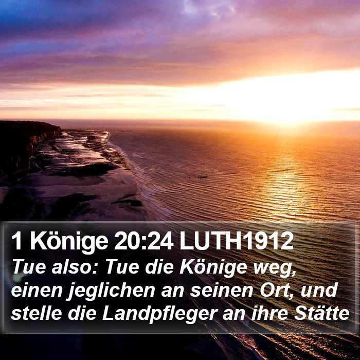 1 Könige 20:24 LUTH1912 Bible Study