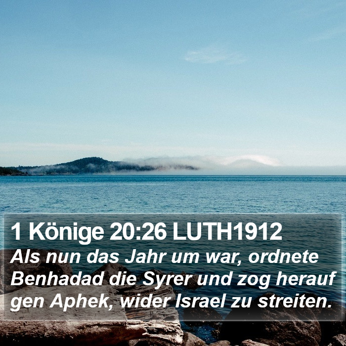 1 Könige 20:26 LUTH1912 Bible Study