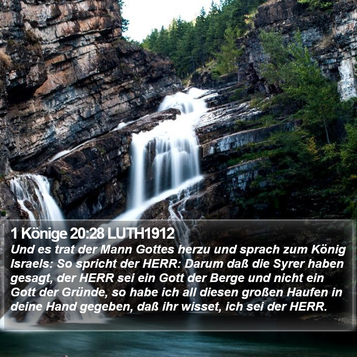 1 Könige 20:28 LUTH1912 Bible Study