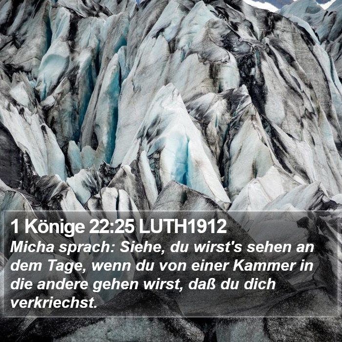 1 Könige 22:25 LUTH1912 Bible Study