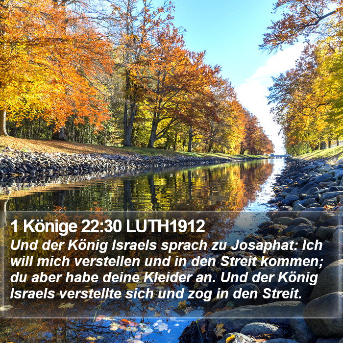 1 Könige 22:30 LUTH1912 Bible Study