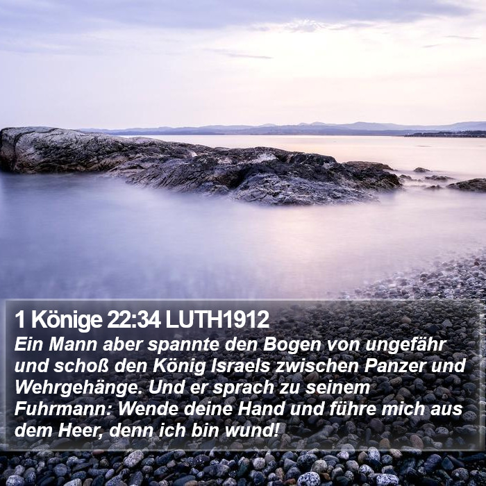 1 Könige 22:34 LUTH1912 Bible Study