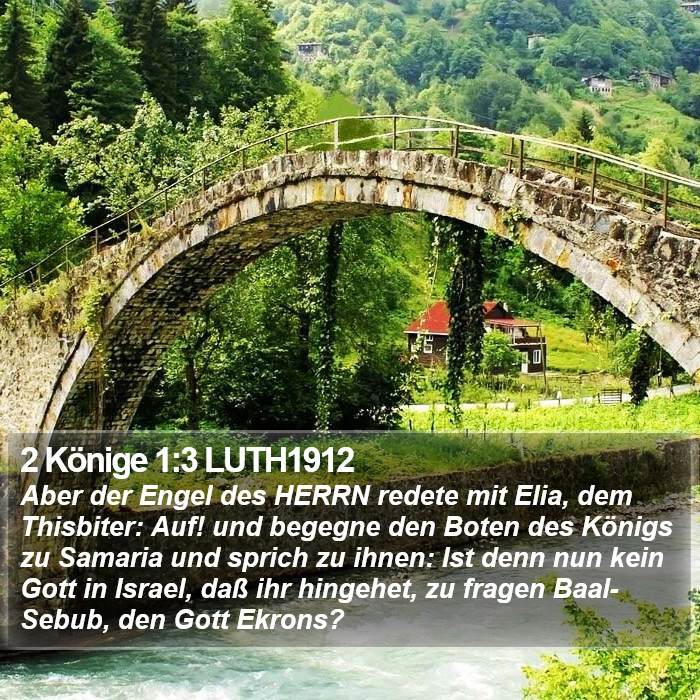 2 Könige 1:3 LUTH1912 Bible Study