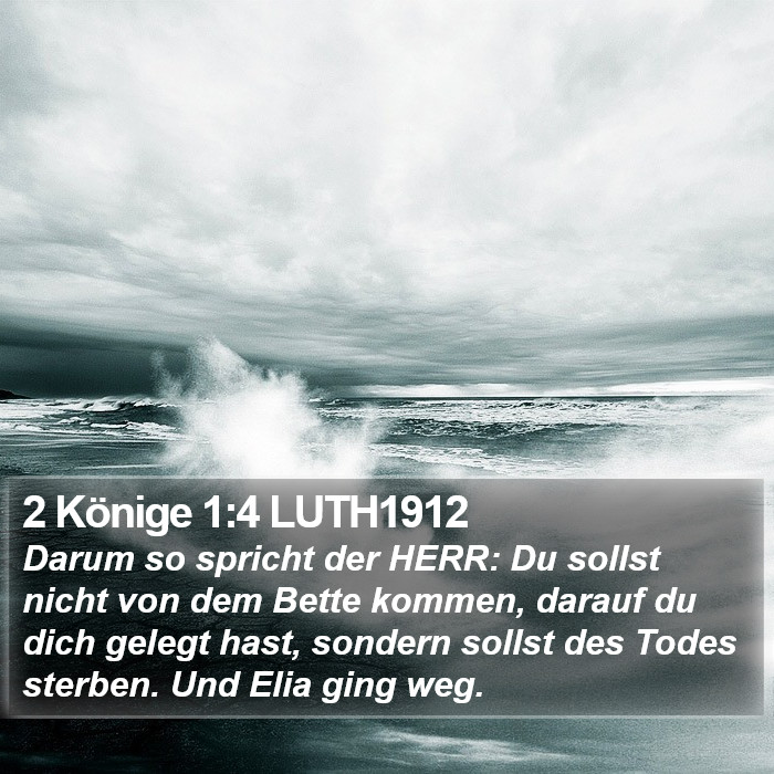 2 Könige 1:4 LUTH1912 Bible Study