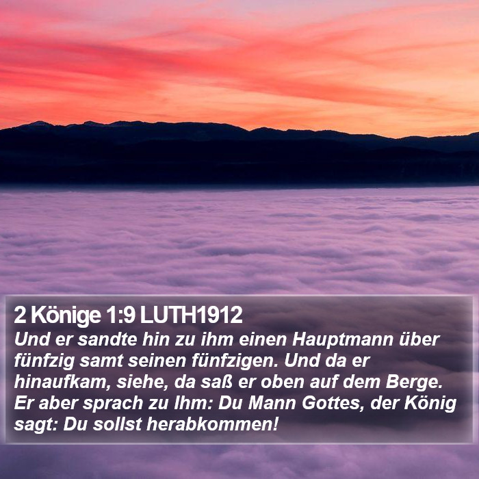 2 Könige 1:9 LUTH1912 Bible Study