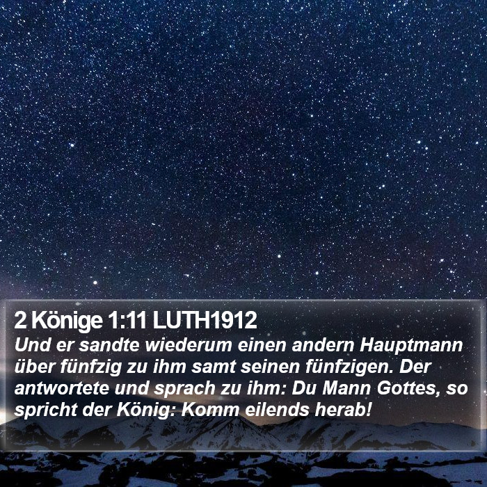 2 Könige 1:11 LUTH1912 Bible Study