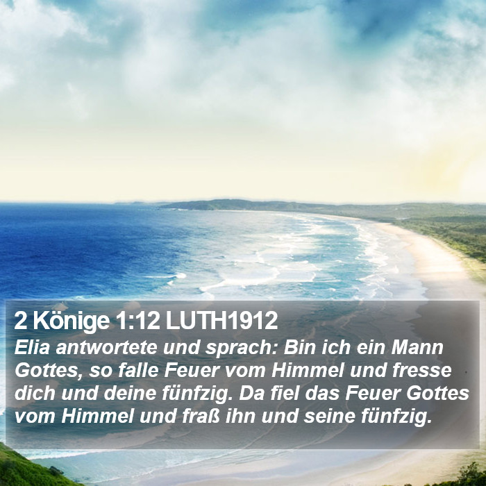 2 Könige 1:12 LUTH1912 Bible Study