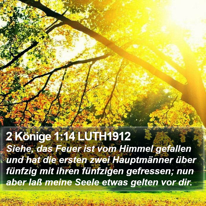 2 Könige 1:14 LUTH1912 Bible Study