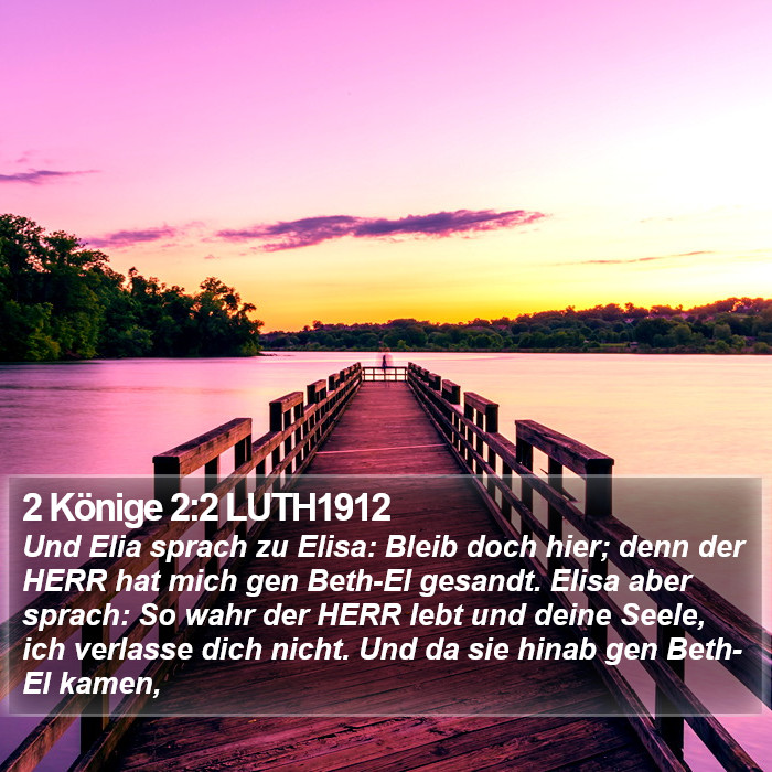 2 Könige 2:2 LUTH1912 Bible Study