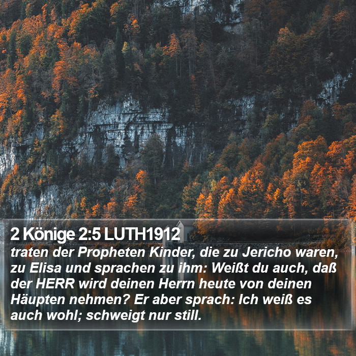 2 Könige 2:5 LUTH1912 Bible Study