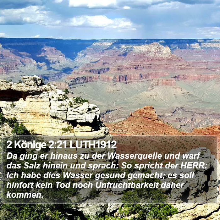 2 Könige 2:21 LUTH1912 Bible Study