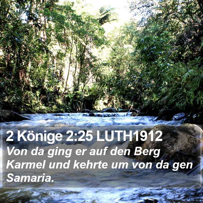 2 Könige 2:25 LUTH1912 Bible Study