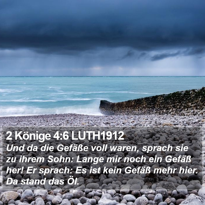 2 Könige 4:6 LUTH1912 Bible Study
